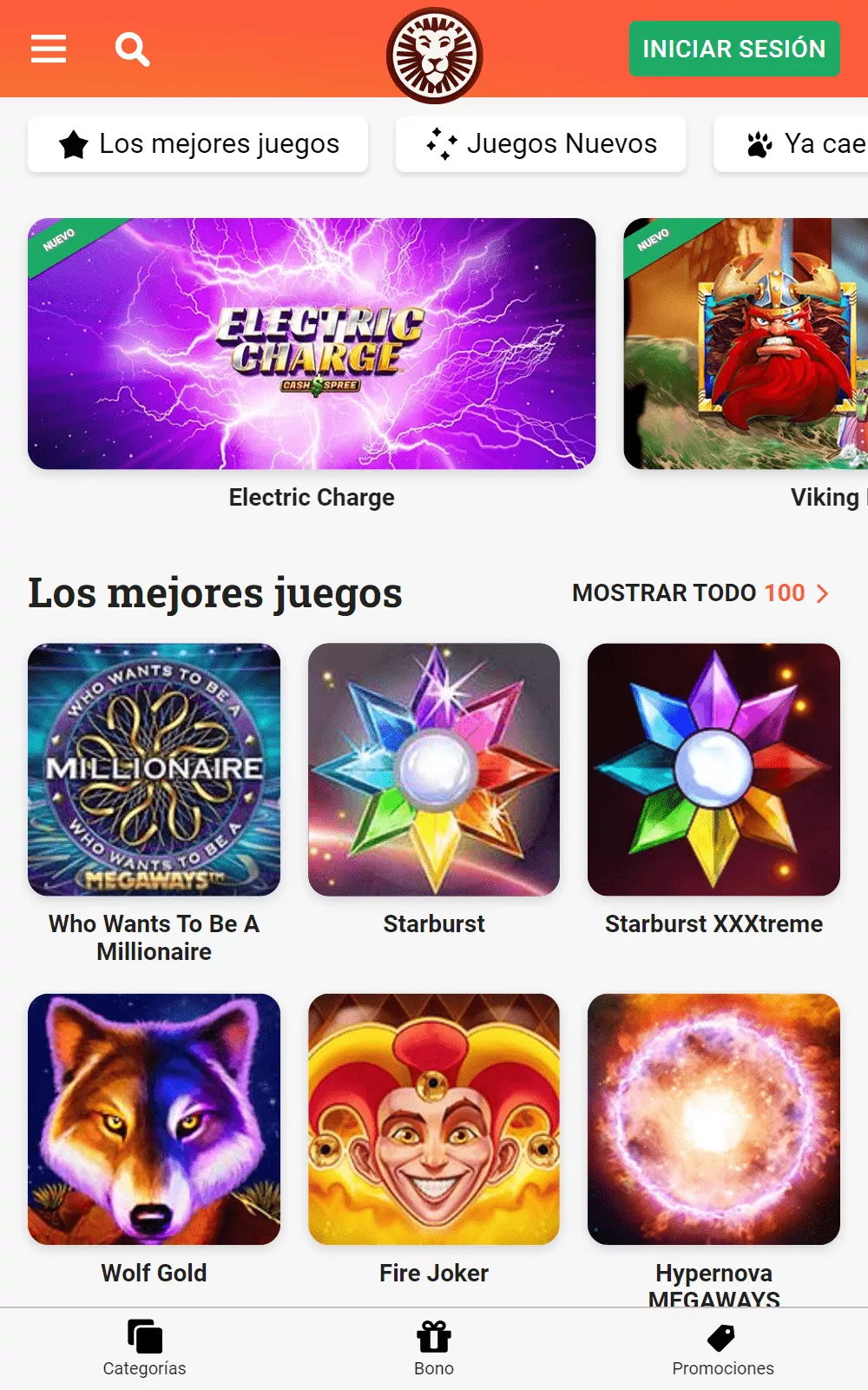 Leovegas App Slots Image